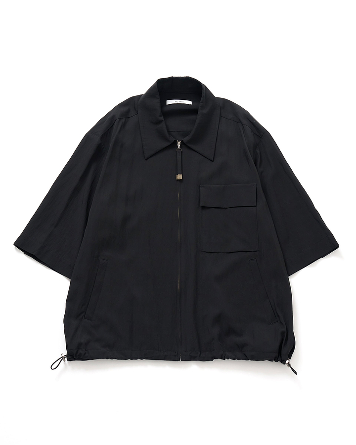 【25SS】ジップアップハーフスリーブブルゾン