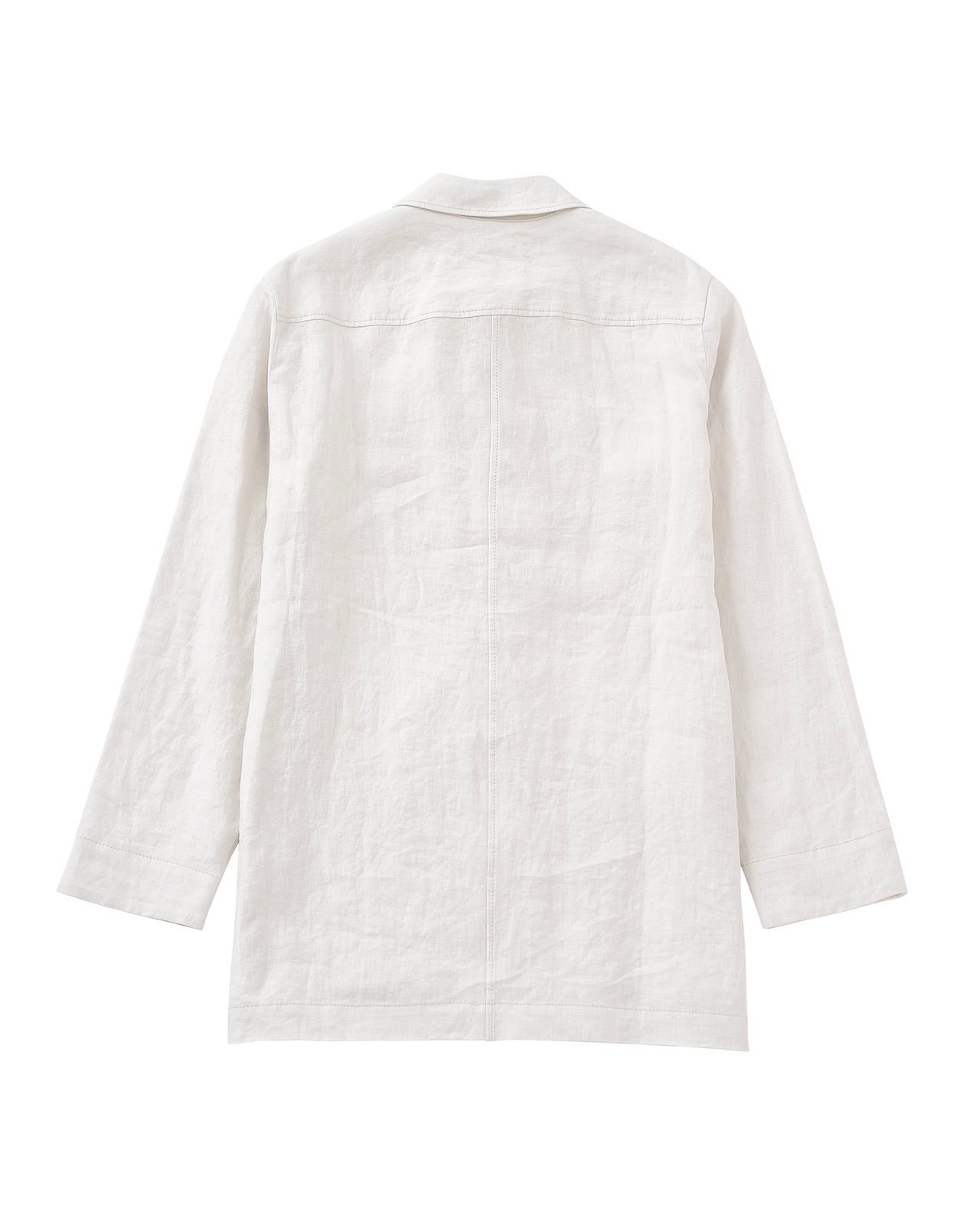 【25SS】リネンレースアップシャツ