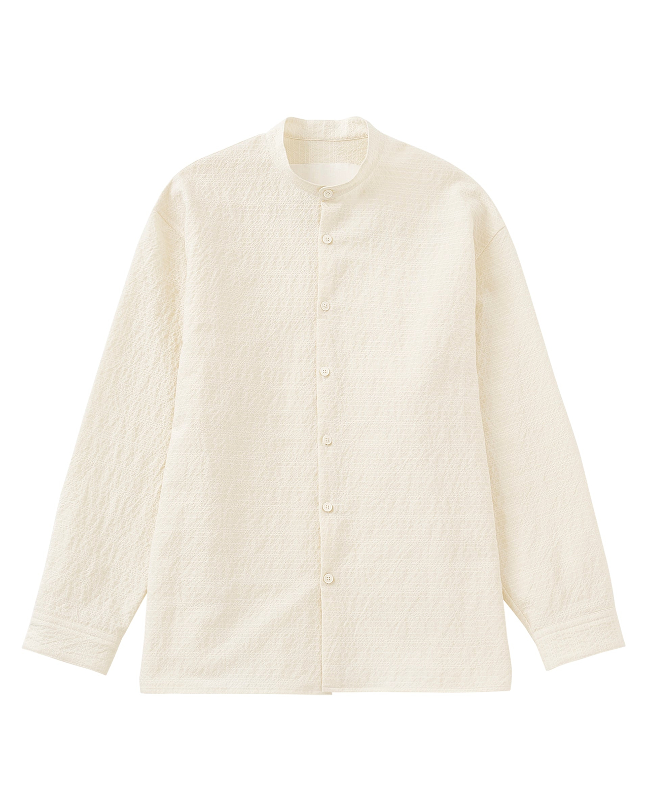 【25SS】オーバーサイズスタンドカラーシャツ