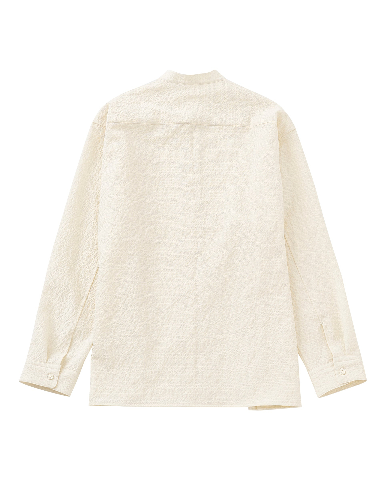 【25SS】オーバーサイズスタンドカラーシャツ