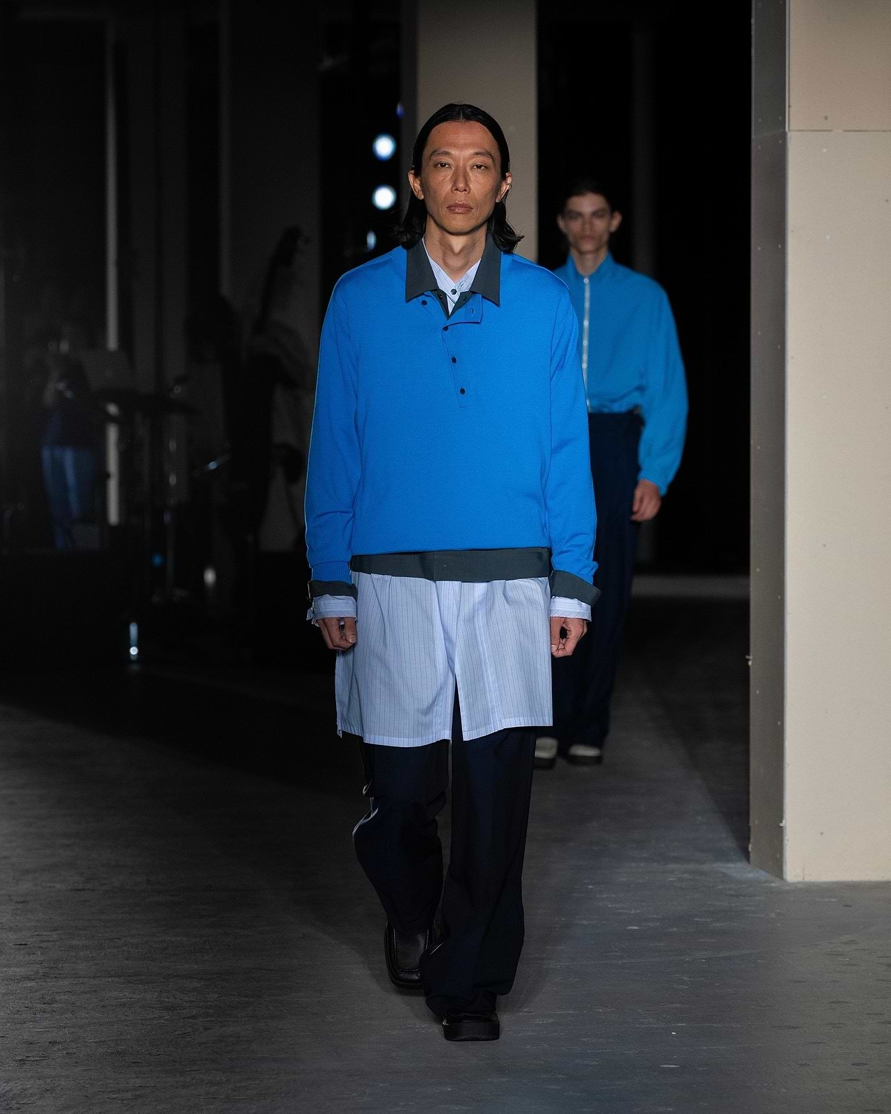 【25SS】ダイアゴナルオープンニットプルオーバー
