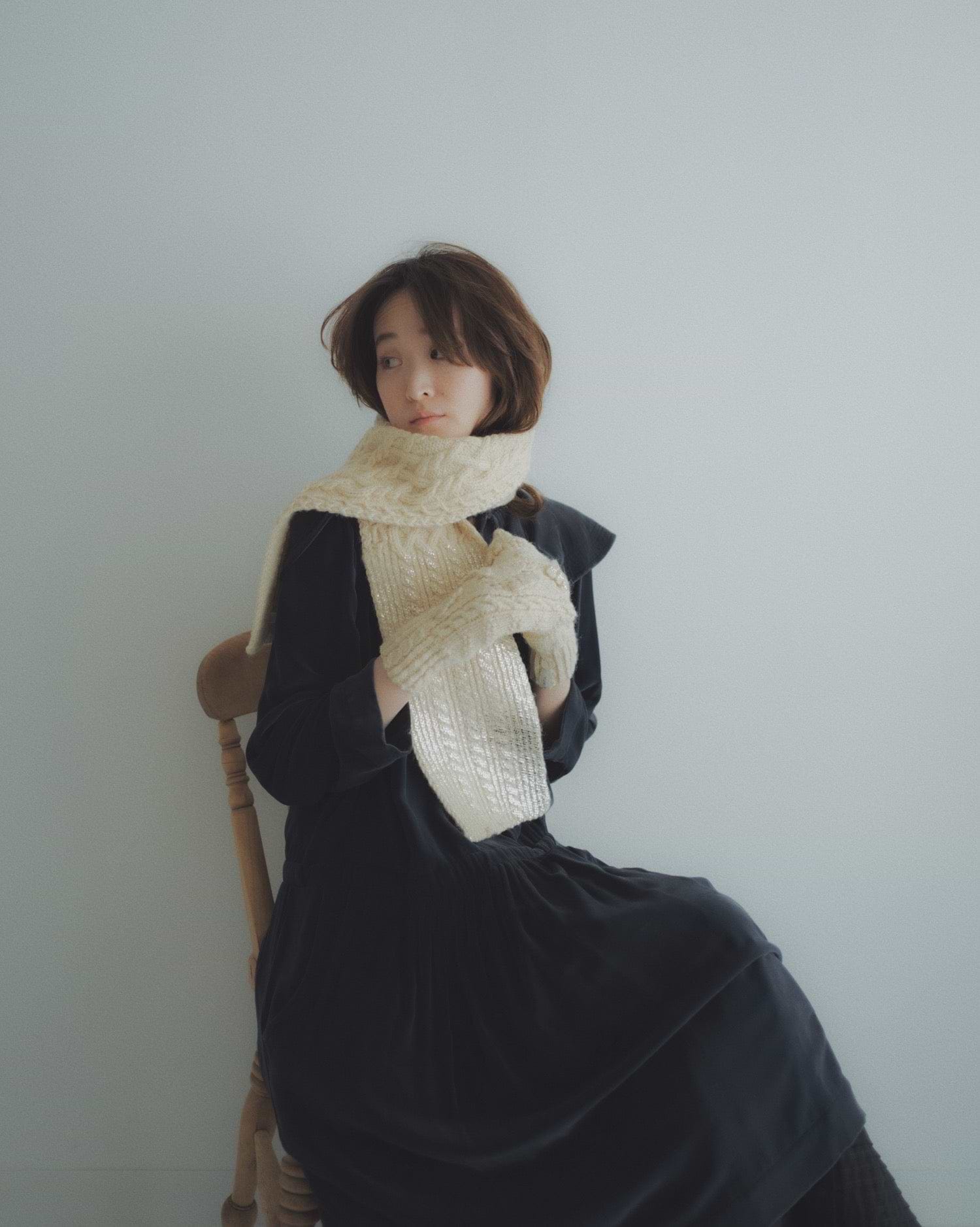YUKI FUJISAWA】ニットスカーフ – ファッションスナップストア