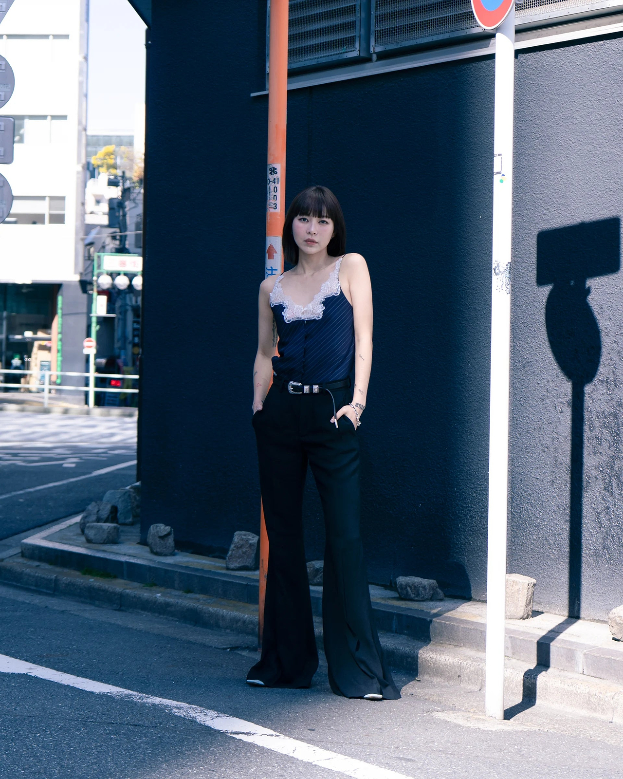 KANAKO SAKAI】レーストリムキャミソール | ジレ | トップス | F/STORE