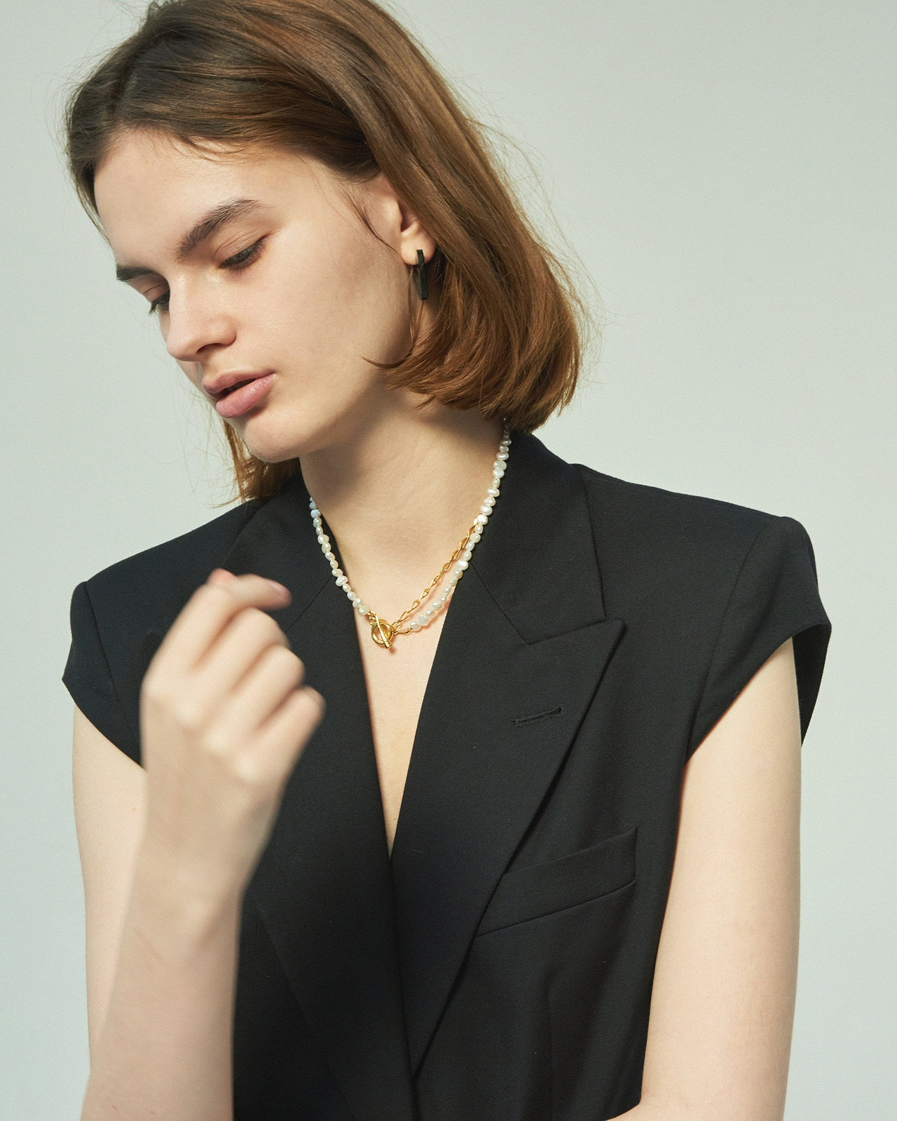 【25AW】バロックパールチェーン 3WAY ネックレス