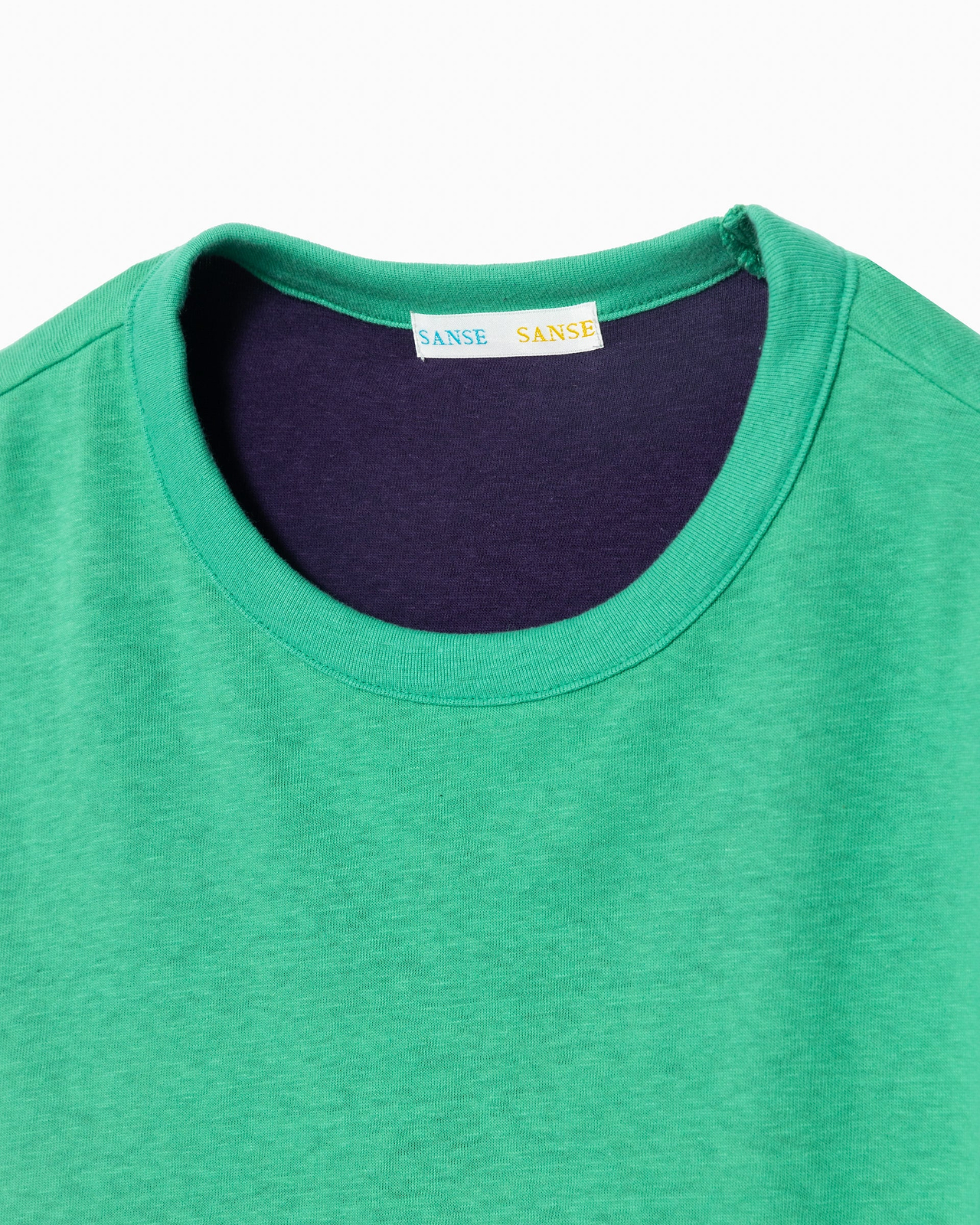 ダブルフェイスショートスリーブTシャツ（グリーン）