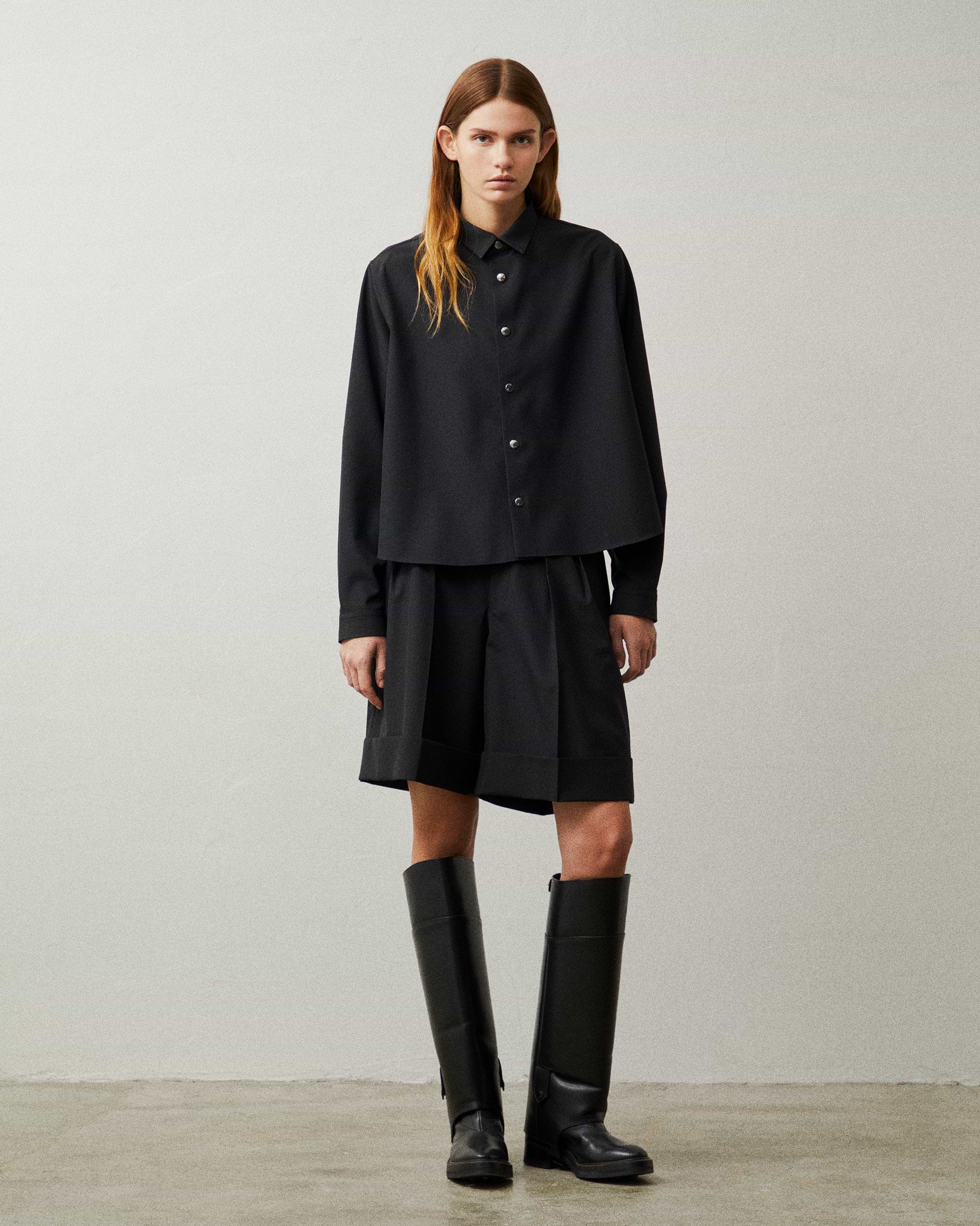 THE RERACS×1LDK×F/STORE＞レギュラーカラーAラインシャツ | コラボ