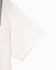 タックラインシャーティング オープンネックシャツ（ホワイト）