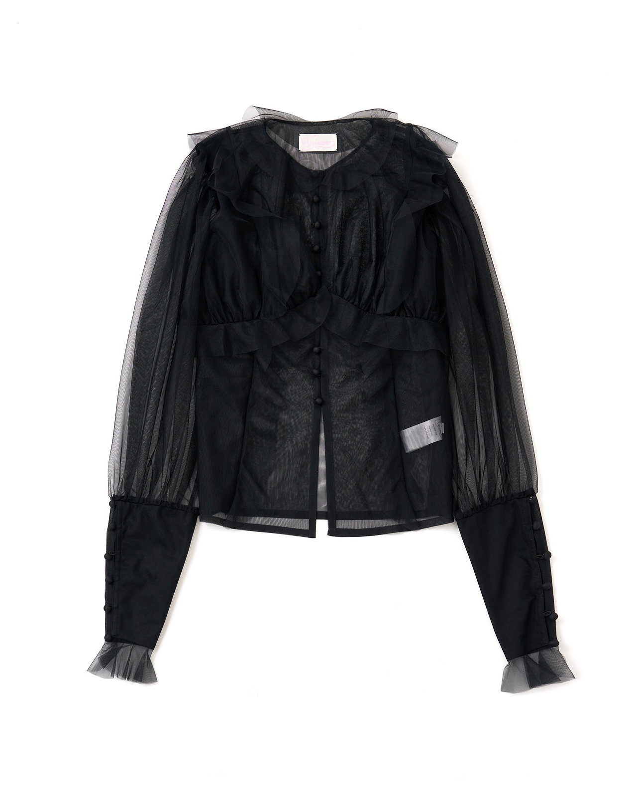 ブラウス シャツ 「VIVIANO / ヴィヴィアーノ」 A Pois Tulle 