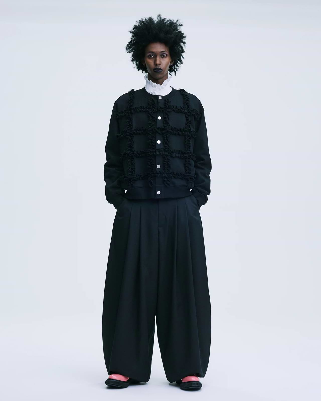 【25AW】ラッフルジャージーカーディガン