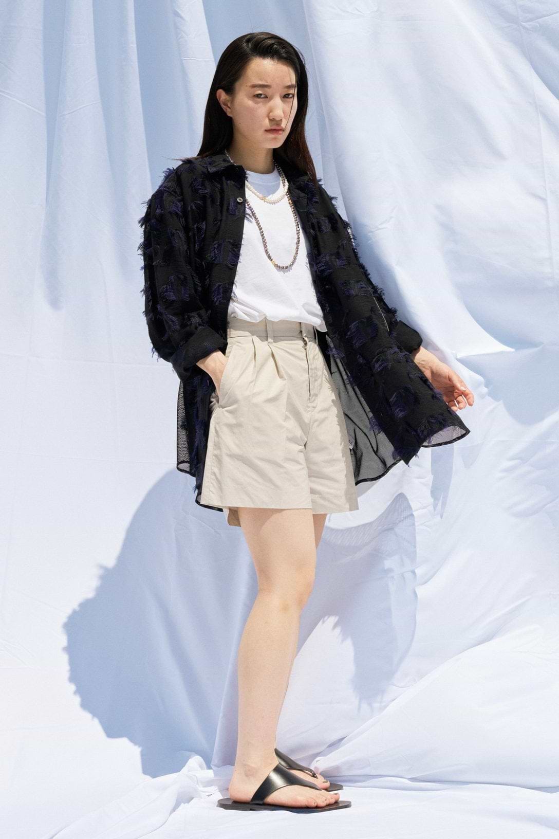 着用サイズ0（シックなモノトーンスタイル、夏はシアー＆メッシュの軽やかさがマスト 掲載）