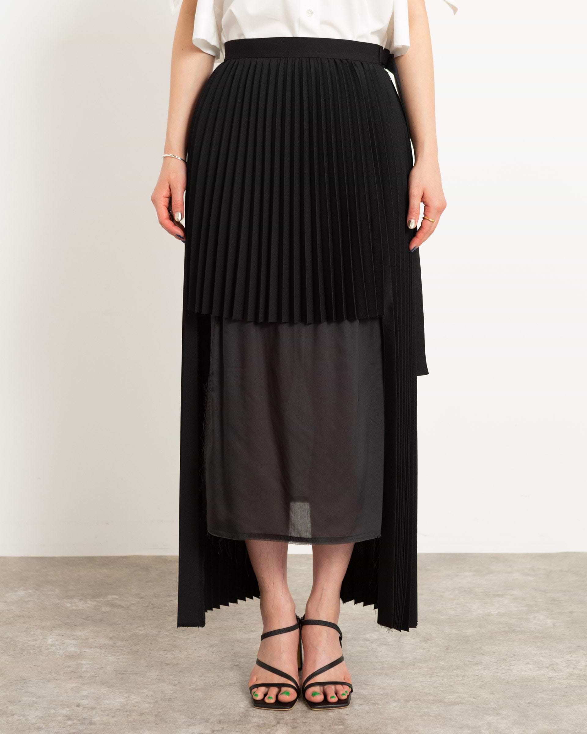 TARO HORIUCHI】カットアウトプリーツスカート – ファッションスナップ