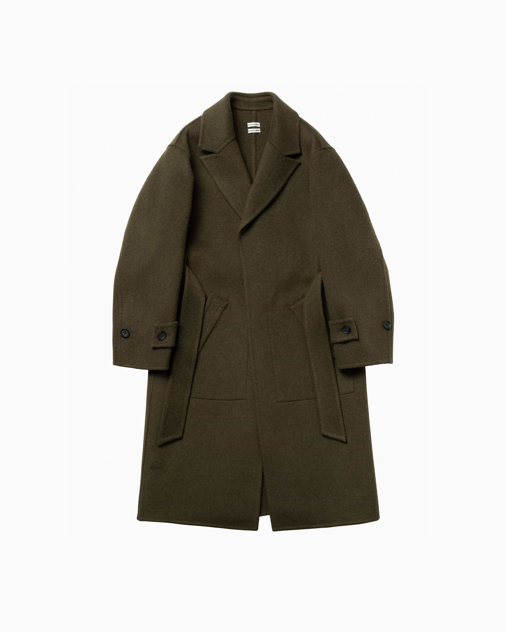 postelegant 22aw wool rever coat コート
