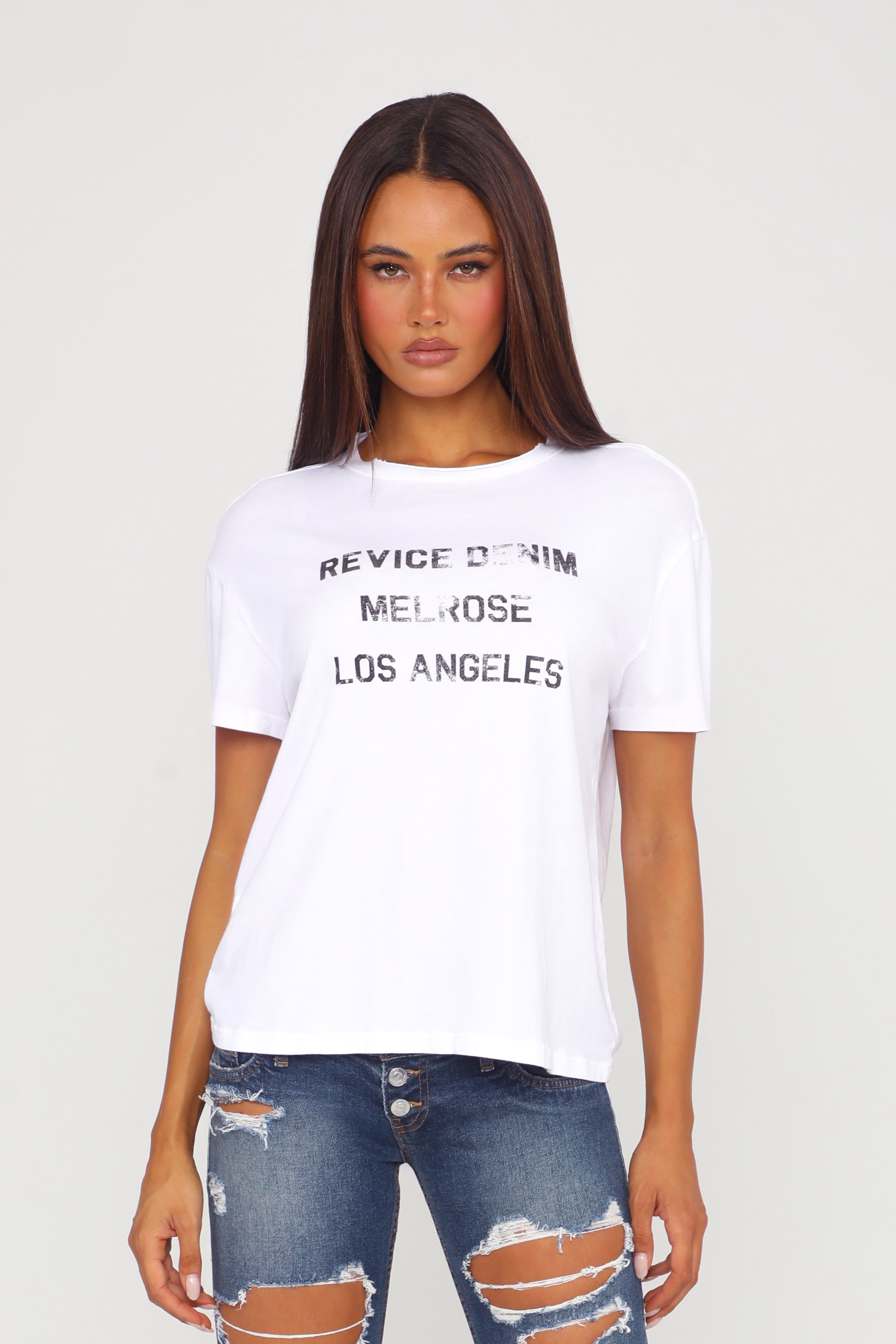 CITY TEE / MELROSE WHITE
