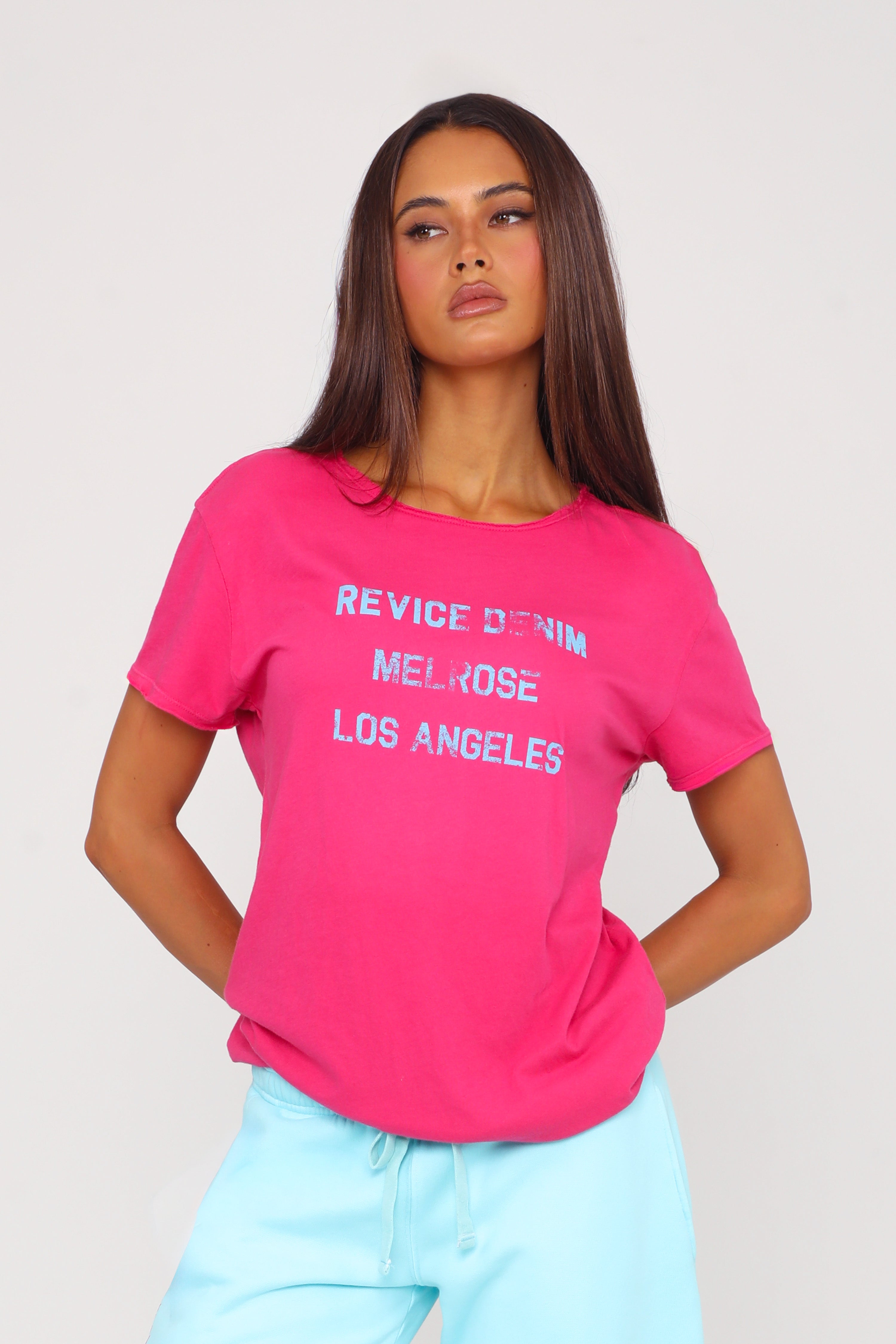 CITY TEE / MELROSE HOT PINK
