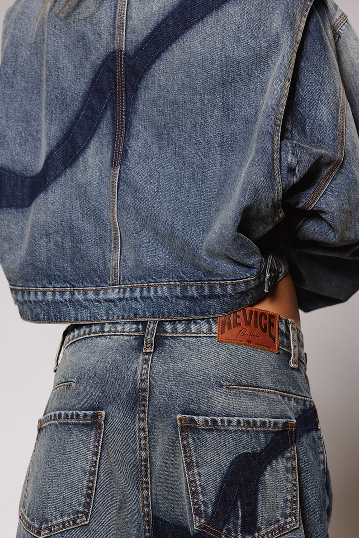 【IONSEOUL】Retro Wash Denim Pants 4JH673 Legendary Japanese Designer Vintage Yohji Yamamoto Selvedge