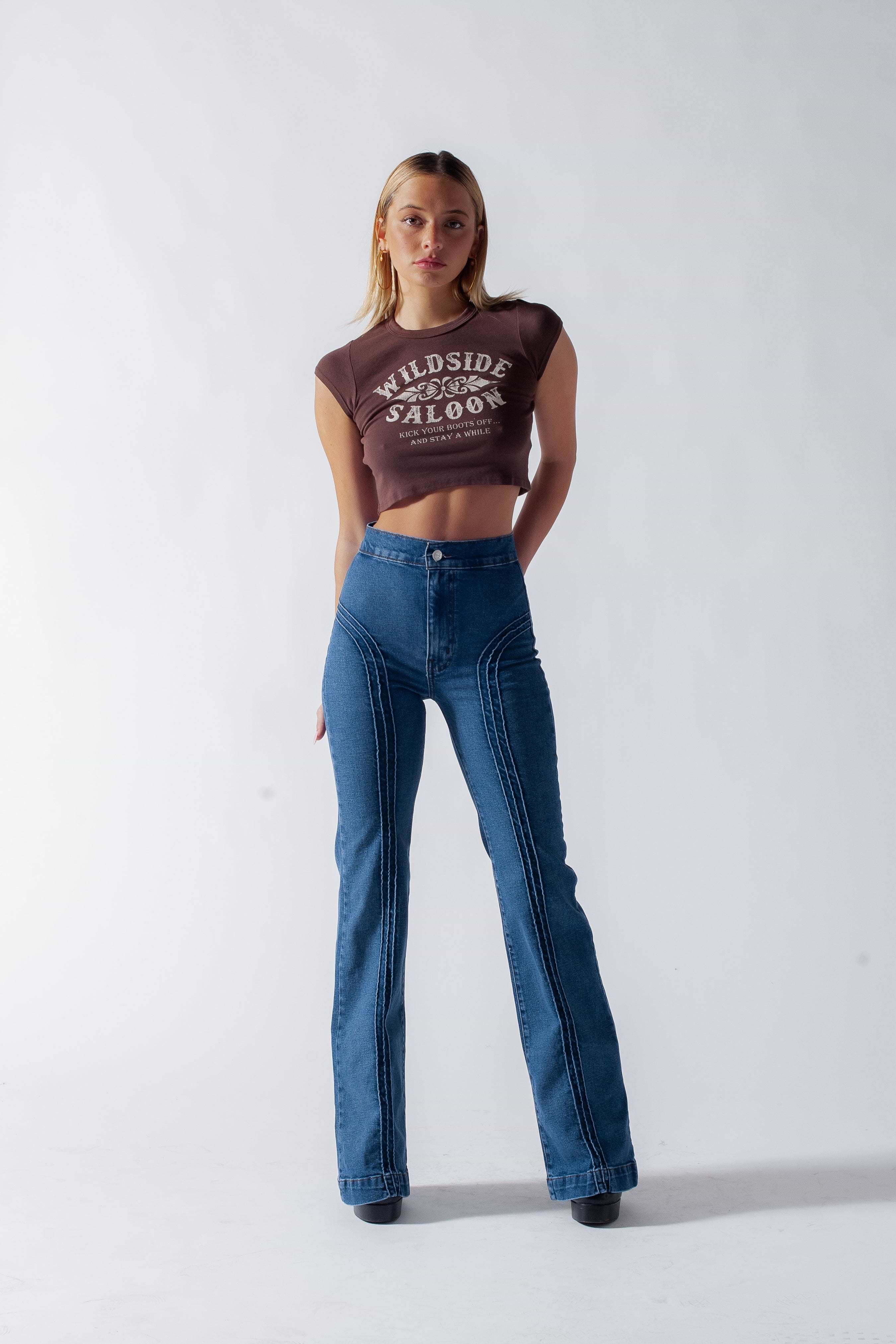 Rollergirl Flares / Blue Clue Wash