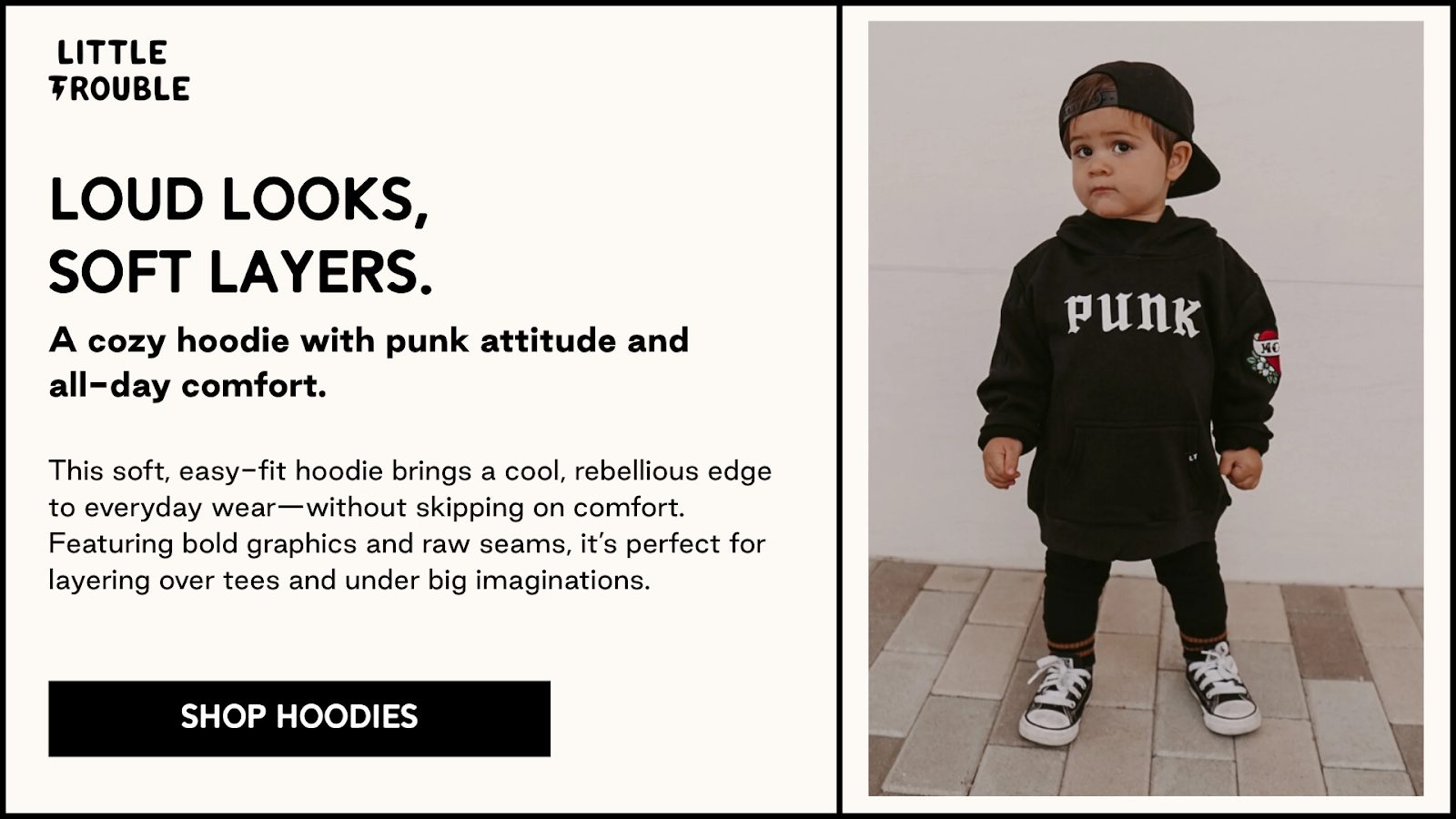 PUNK Hoodie from Little Trouble