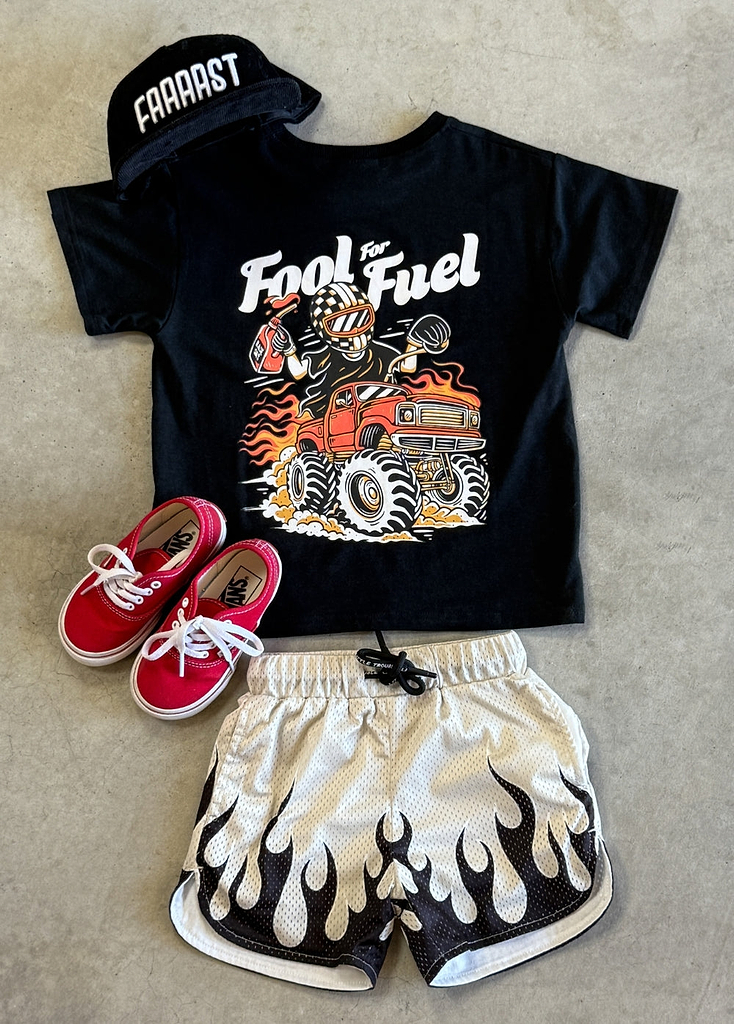 Heater Flame Shorts Cream