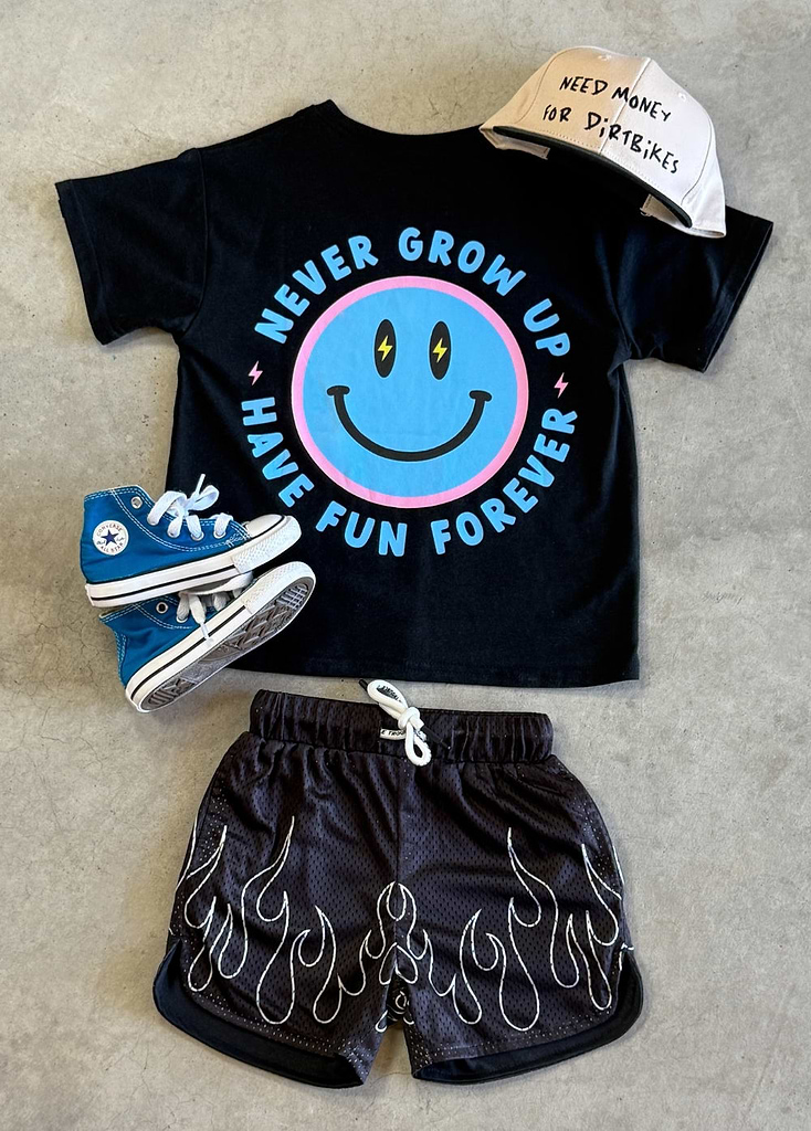 Heater Flame Shorts Black