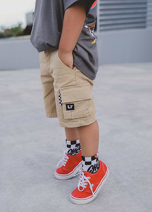 Light Khaki Cargo Shorts