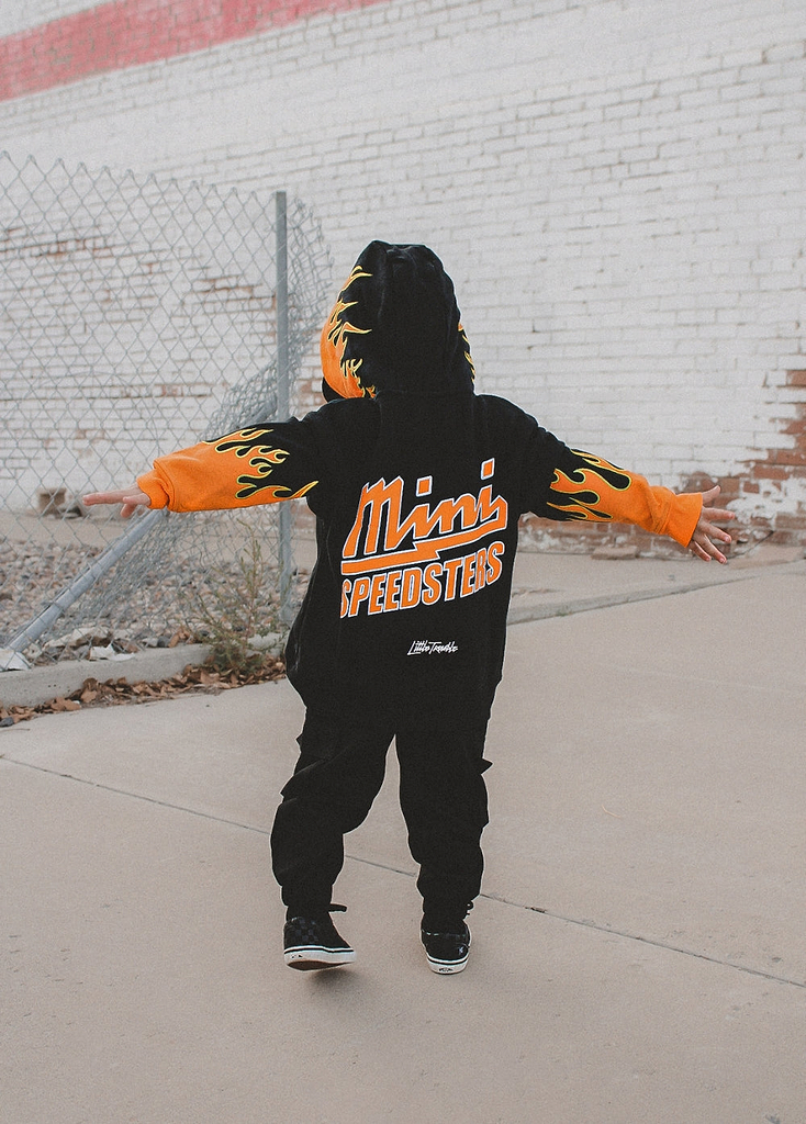 Mini Speedster Orange Flame Hoodie
