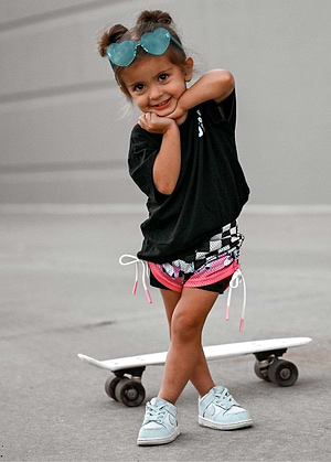 Heater Girls Mesh Shorts Checkers