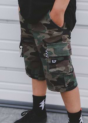 Camo Cargo Shorts