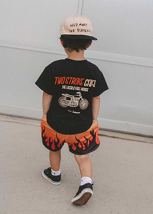 Heater Flame Shorts Orange