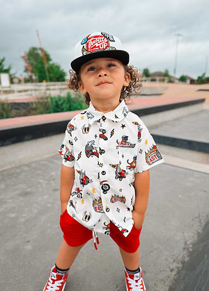 Fast Have Wings Button-Up