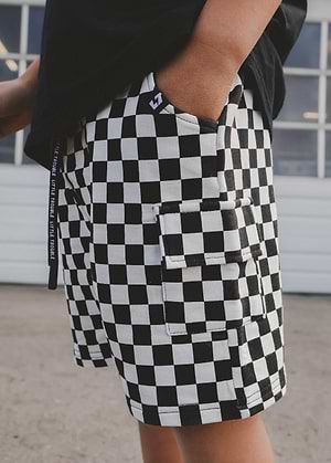 Everyday Classic Checker Cargo Shorts