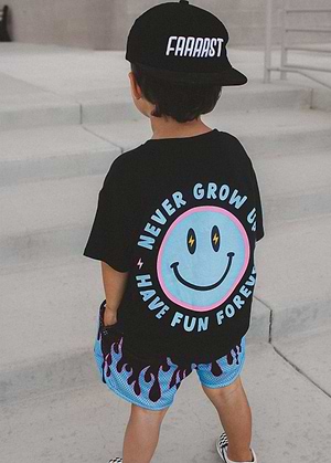 Never Grow Up T-Shirt Blue