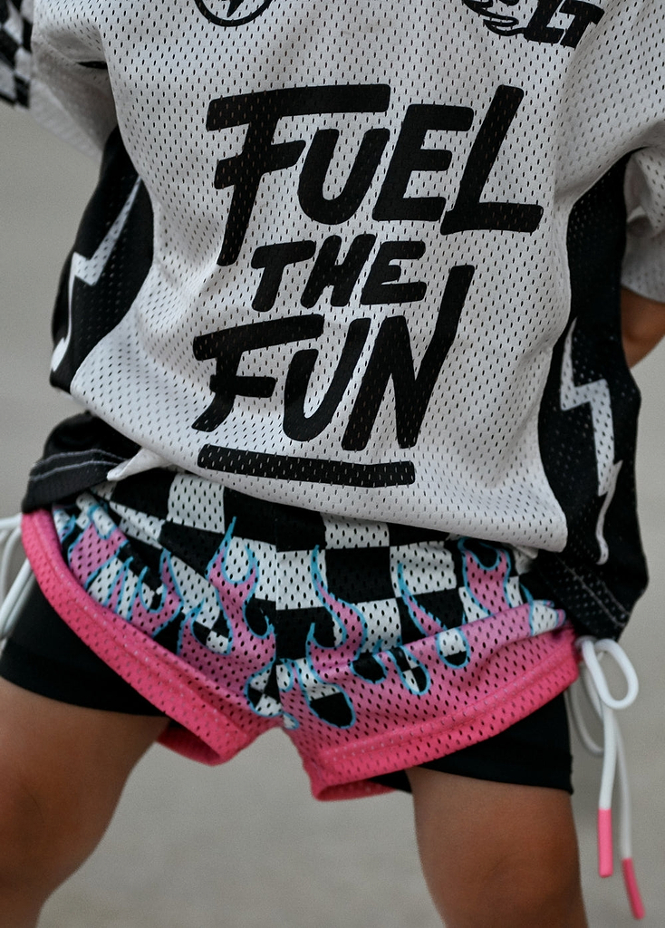 Heater Girls Mesh Shorts Checkers