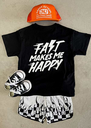 Heater Flame Shorts White