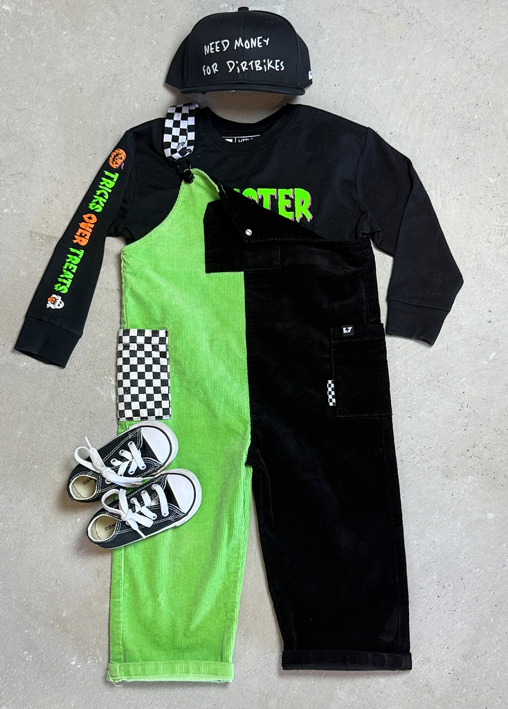 Colorblock Green Overalls
