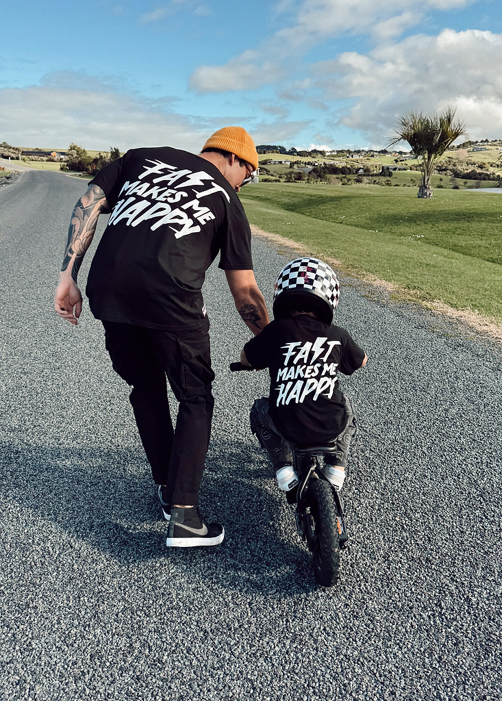 Fast Makes Me Happy Adult T-Shirt