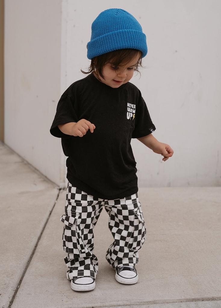 Checkered Baggy Cargo Pants