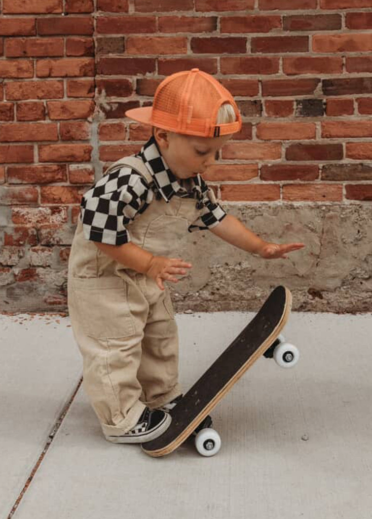 Cream Corduroy Overalls
