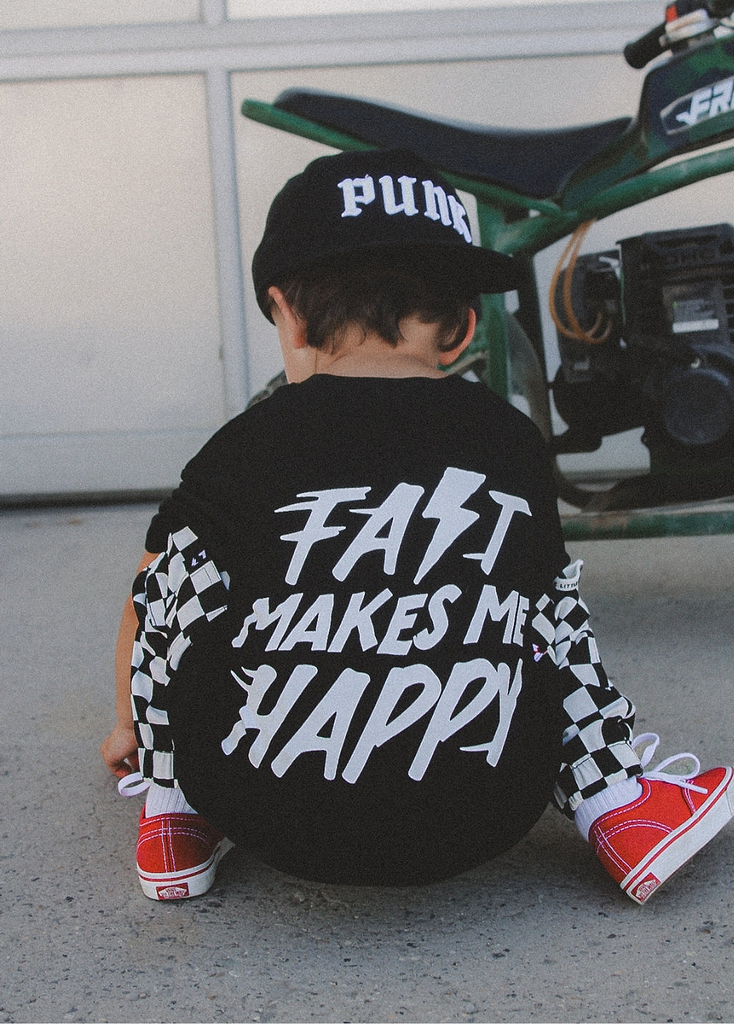 Fast Makes Me Happy T-Shirt Black
