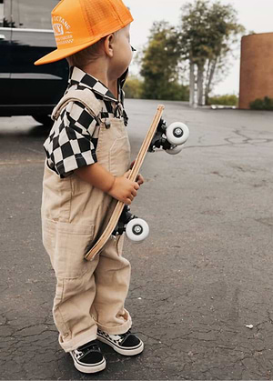 Cream Corduroy Overalls