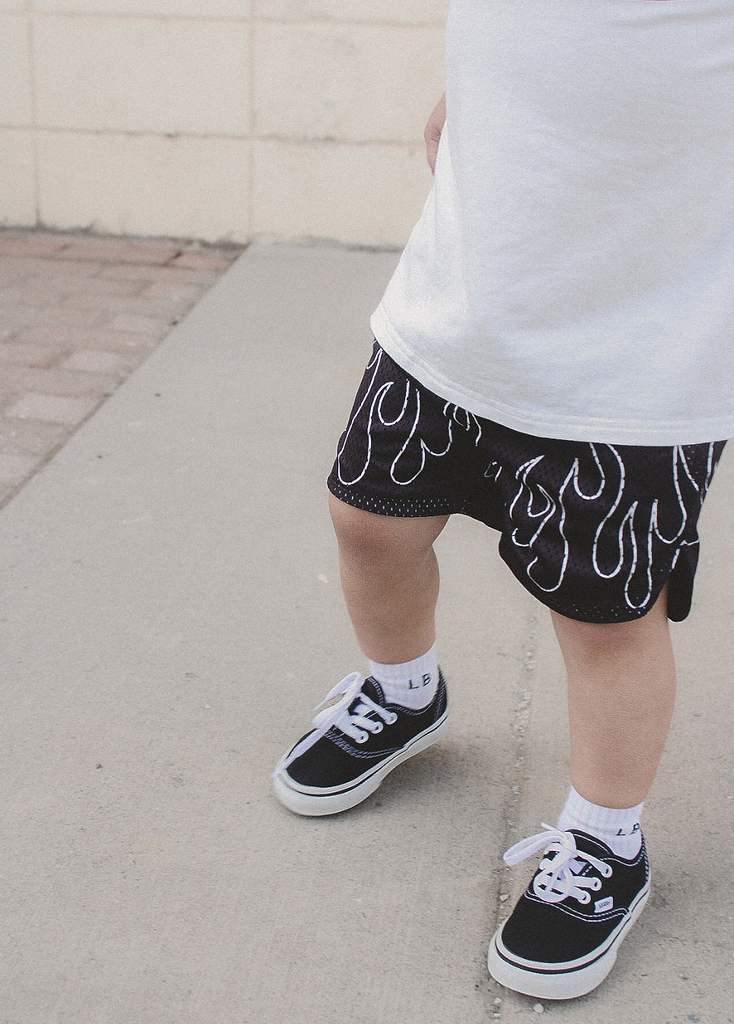Heater Flame Shorts Black