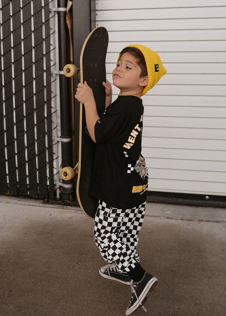 Checkered Cargo Sweatpants