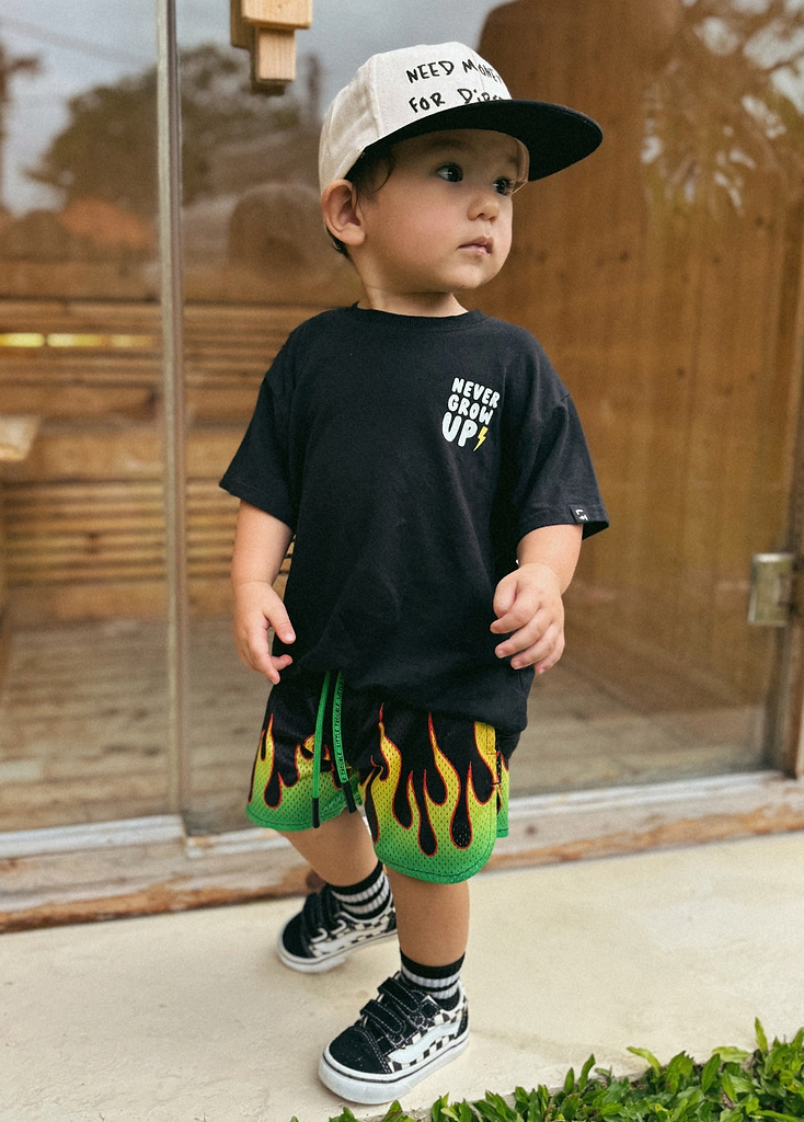Heater Flame Shorts Green