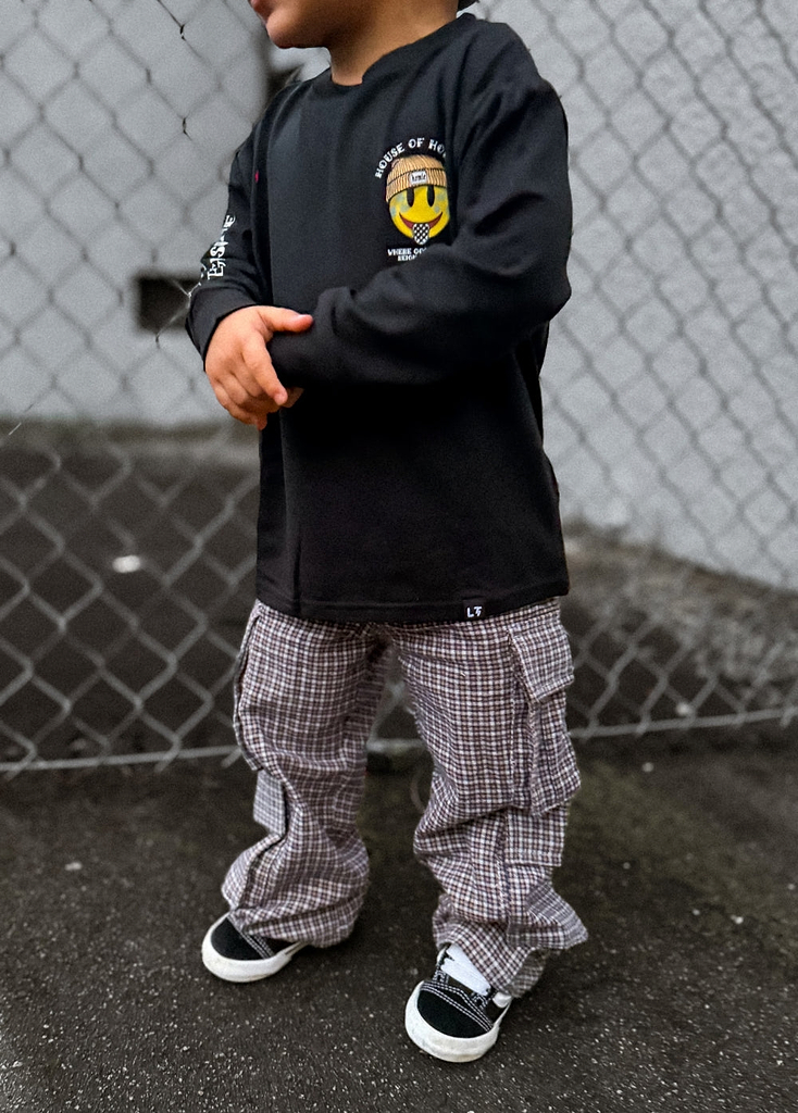 Plaid Flannel Cozy Cargos