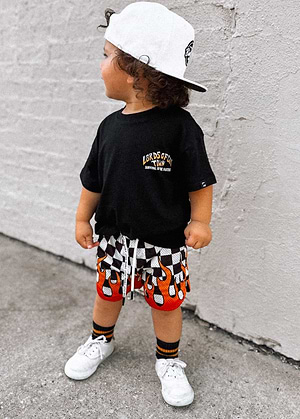 Heater Flame Shorts Checkers