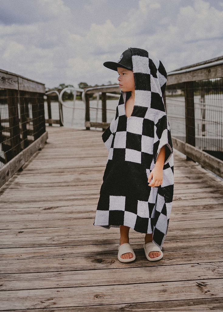 Checker Poncho Towel