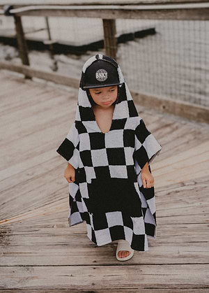 Checker Poncho Towel