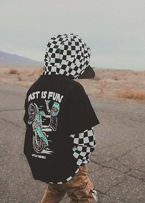 UPF 35 Checkered Long Sleeve