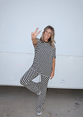Women's Classic Checker Bamboo Set