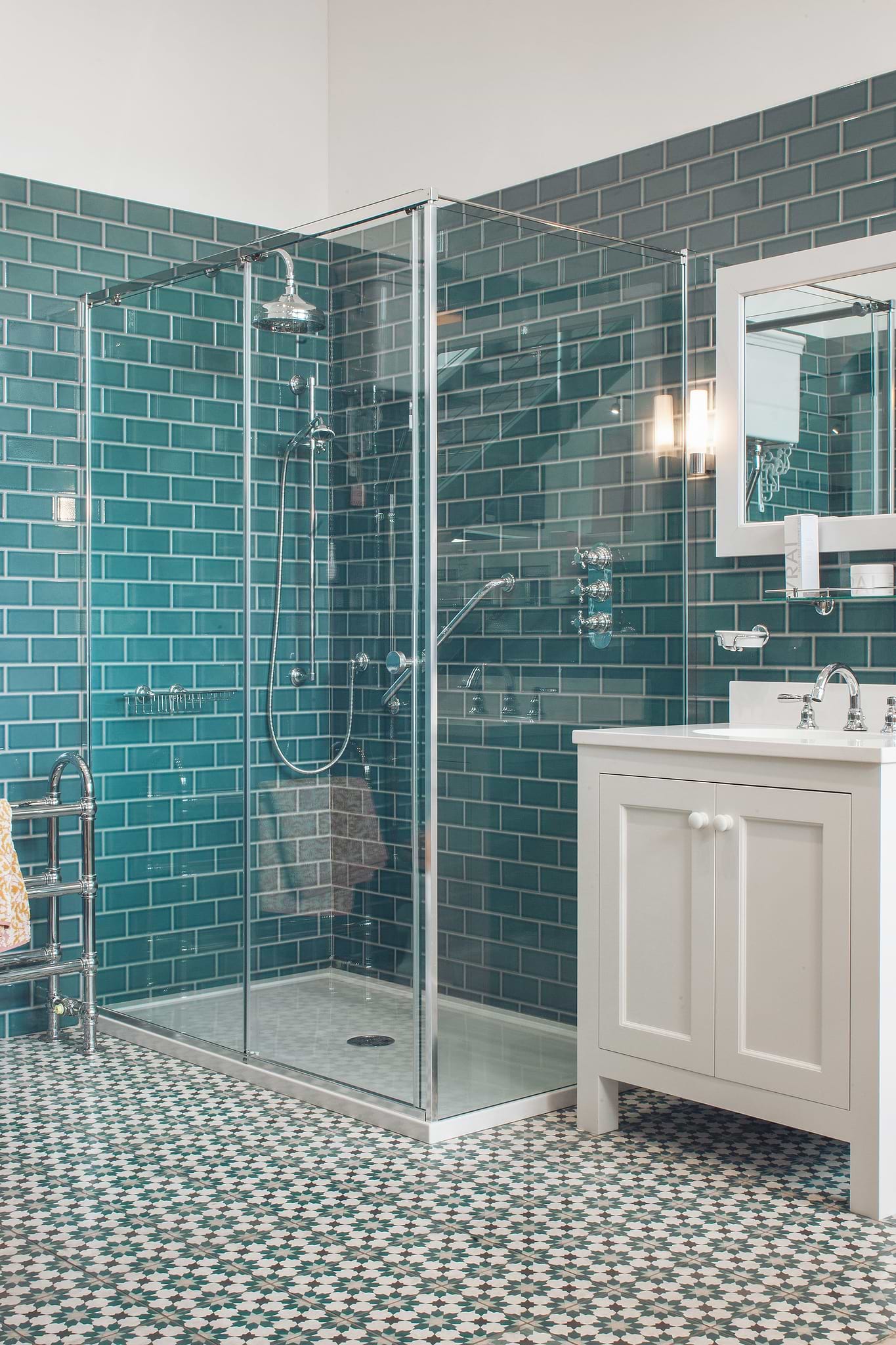Retro Metro Green park bathroom wall tiles stocked by Hyperion Tiles