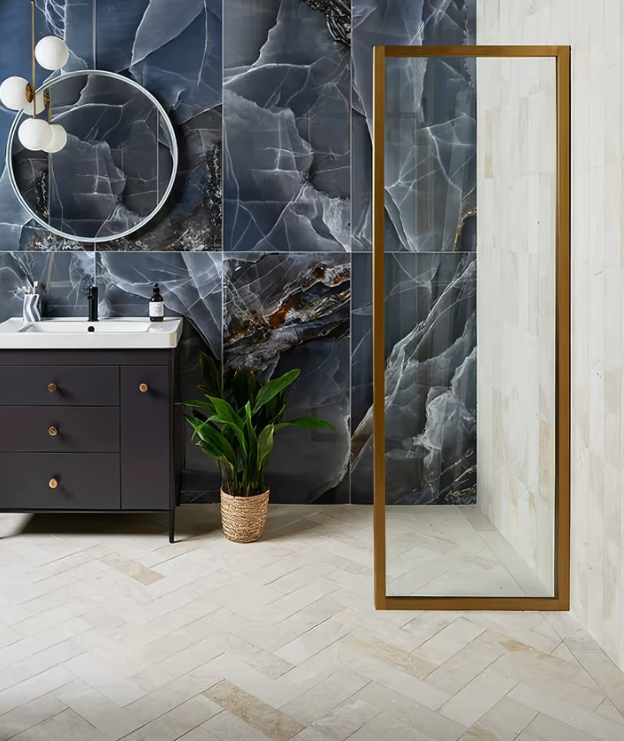Folio Marble Honed Finish 10 x 30.5cm bathroom floor tiles stocked by Hyperion Tiles